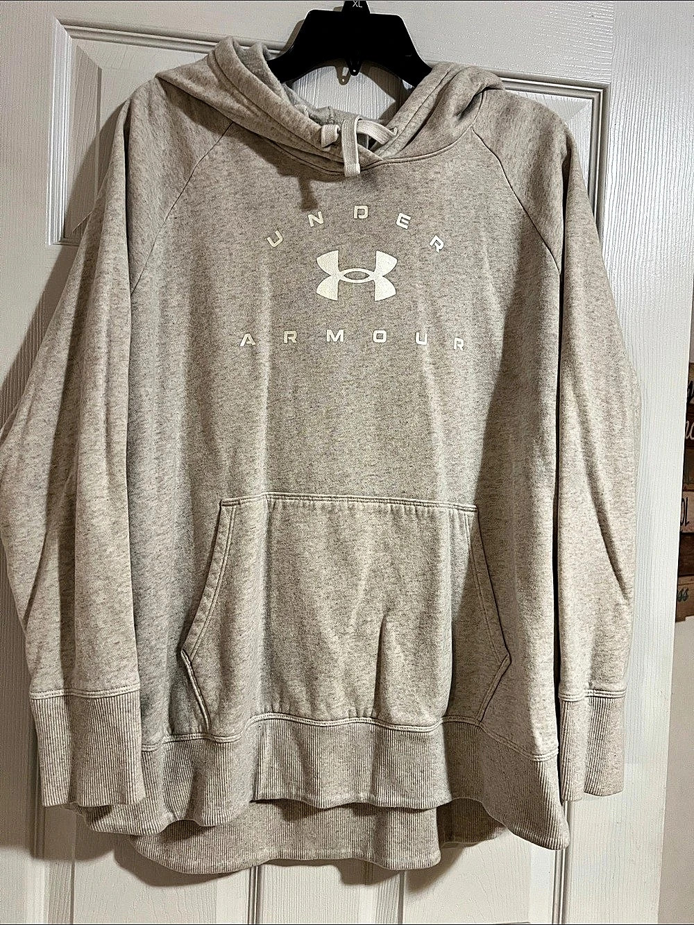 Under Armour UA Icon Fleece Reinvented Pullover Hoodie Beige 1X